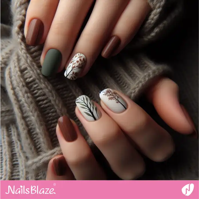 Autumn Forest Nail Design | Love the Forest Nails - NB2850